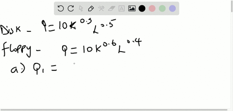 the-production-function-for-the-personal-computers-of-disk-inc-is-given-by-q10-k05-l05-where-q-is-th