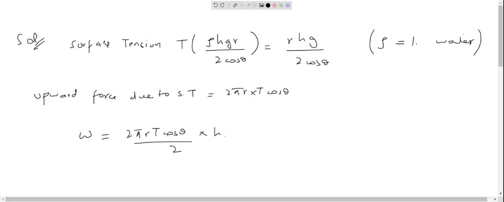 The lower end of a capillary tube of radius r is placed vertically in ...