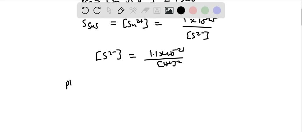 SOLVED:Calculate the solubility of SnS(s) in a solution buffered at pH ...