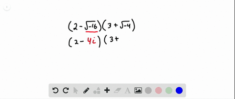 perform-the-operations-write-all-answers-in-the-form-ab-i-2-sqrt-163sqrt-4