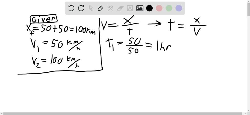 If you travel in a straight line at 50 km / h for 1 h and at 100 km / h ...