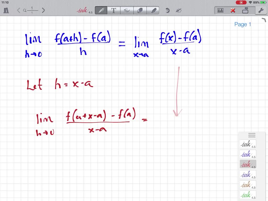 SOLVED:Show that the statements limx →a f(x)=L and limh →0 f(a+h)=L are ...