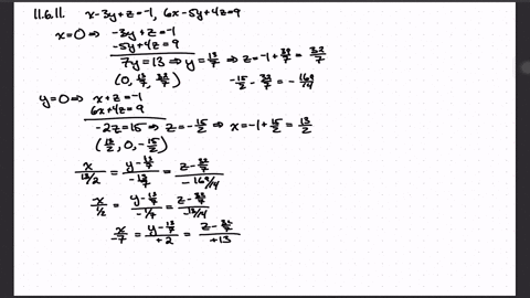 find-the-symmetric-equations-of-the-line-of-intersection-of-the-given-pair-of-planes-x4-y-2-z132-x-y