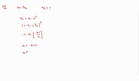 the-common-ratio-in-a-geometric-sequence-is-frac32-and-the-fifth-term-is-1-find-the-first-three-te-2