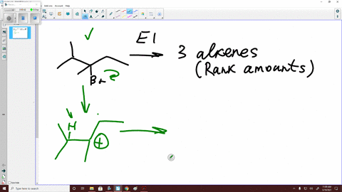three-alkenes-are-formed-from-the-e1-reaction-of-3-bromo-23-dimethylpentane-give-the-structures-of-t