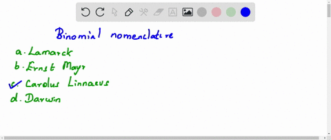 the-binomial-nomenclature-was-given-by-a-lamarck-b-ernst-mayr-c-carolus-linnaeus-d-darwin