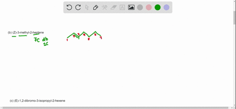 draw-the-structure-for-each-of-the-following-a-z-135-tribromo-2-pentene-b-z-3-methyl-2-heptene-c-e-1