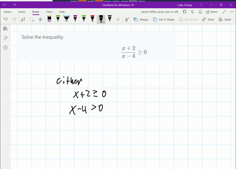 solve-the-inequality-fracx2x-4-geq-0