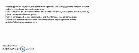 describe-the-structures-that-provide-direct-and-indirect-support-for-a-synovial-joint