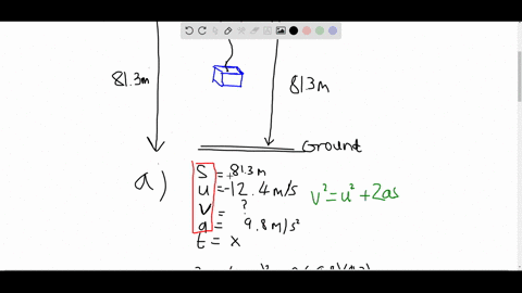 a-balloon-is-ascending-at-124-mathrmm-mathrms-at-a-height-of-813-mathrmm-above-the-ground-when-a-pac