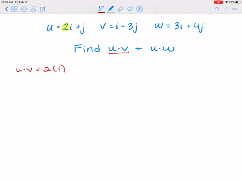 21-24-dot-products-find-the-indicated-quantity-assuming-that-mathbfu2-mathbfimathbfj-mathbfvmathbfi-
