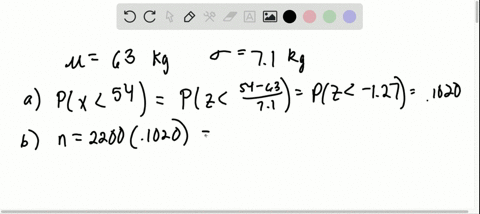 let-x-be-a-random-variable-that-represents-the-weights-in-kilograms-kg-of-healthy-adult-female-deer
