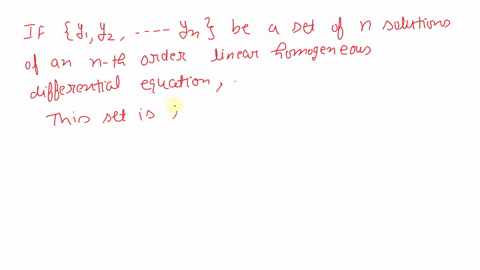 show-that-the-set-of-solutions-of-a-second-order-linear-homogeneous-differential-equation-is-linearl