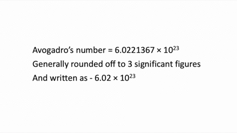 why avogadro's number is 6.02 x10 23