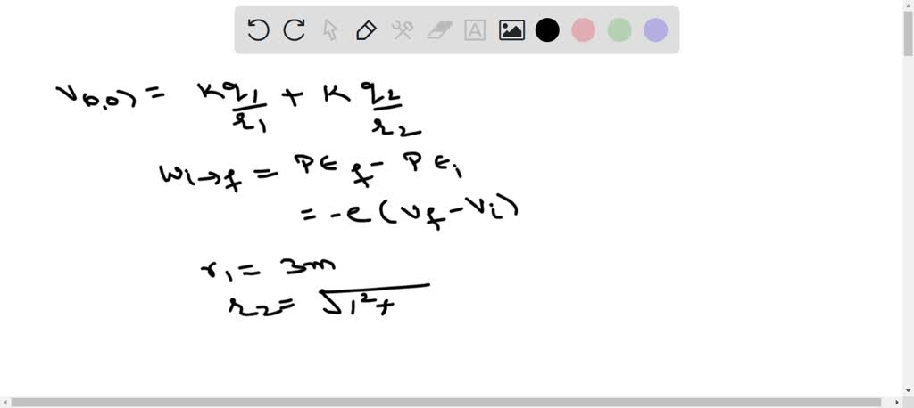 SOLVED:Two point charges are located as shown in Figure P 18.7, with ...
