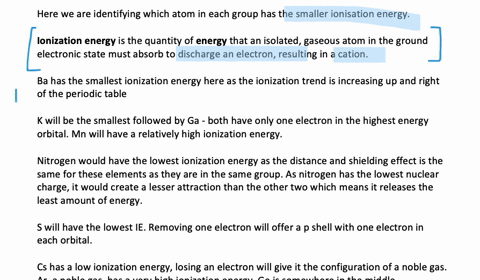 in-each-of-the-following-sets-which-atom-or-ion-has-the-smallest-ionization-energy-a-mathrmca-math-2