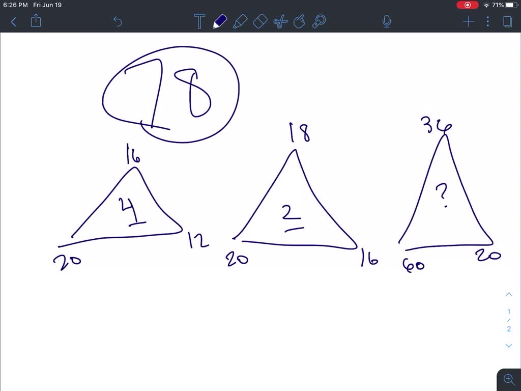 SOLVED:Using the pattern for the first two triangles shown below ...