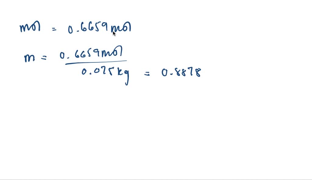 Calculate the freezing and boiling points (at 760 mmHg ) of a solution