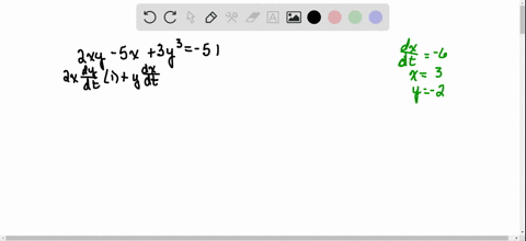 assume-x-and-y-are-functions-of-t-evaluate-d-y-d-t-for-each-of-the-following-2-x-y-5-x3-y3-51-quad-f
