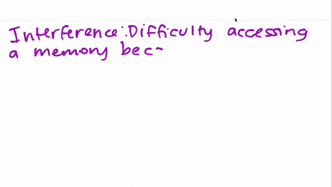 difficulty-in-accessing-a-memory-because-of-the-presence-of-other-information-is-known-as-__________