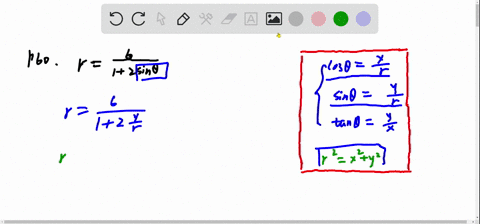 write-the-equation-in-rectangular-coordinates-and-identify-the-curve-rfrac612-sin-theta