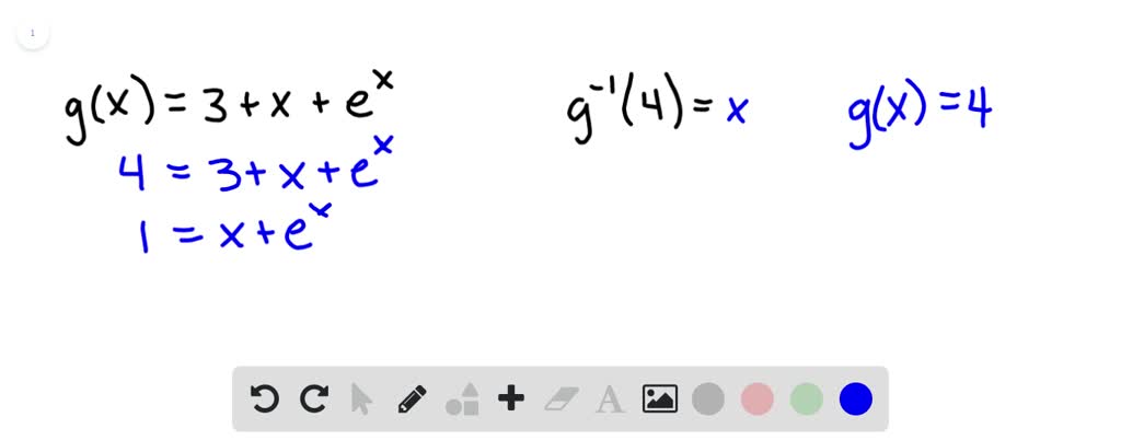 Solved If G X 3 X E X Find G 1 4