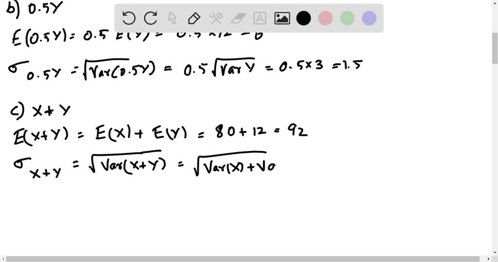 Solved Random Variables Given Independent Random