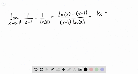 use-ihopitals-rule-to-find-the-limits-lim-_x-rightarrow-1leftfrac1x-1-frac1ln-xright-2
