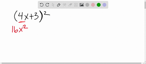 SOLVED:Multiply using either the formula for the square of a binomial