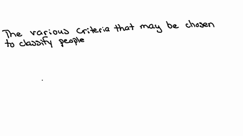 what-different-criteria-would-you-choose-to-classify-people-that-you-meet-often
