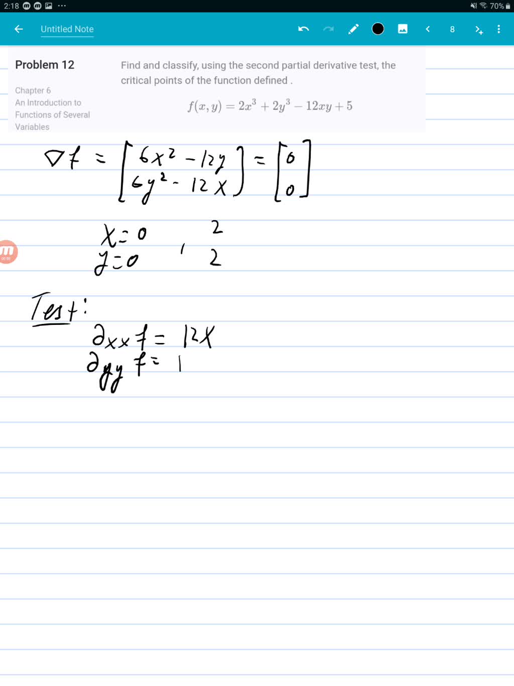 solved-find-and-classify-using-the-second-partial-derivative-test-the