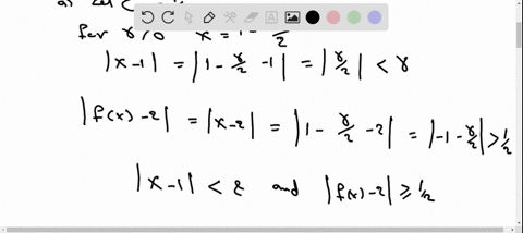 let-fxleftbeginarrayllx-x-1-x1-x-1endarrayright-a-let-epsilon1-2-show-that-no-possible-delta0-satisf