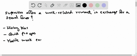 what-is-the-name-for-what-occurs-when-a-supervisor-offers-a-work-related-reward-in-exchange-for-a-se