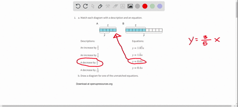 a-match-each-diagram-with-a-description-and-an-equation-descriptions-equations-an-increase-by-frac23