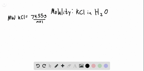 what-is-the-molality-of-a-solution-that-contain-753-mathrmg-of-kcl-dissolved-in-950-mathrmg-of-water