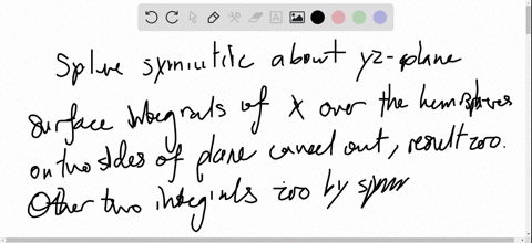 let-s-be-the-sphere-of-radius-r-centered-at-the-origin-explain-using-symmetry-iint_s-x2-d-siint_s-y2
