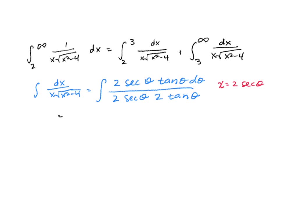 SOLVED Another Form Of Improper Integral Occurs When A Vertical Asymptote Appears At One Of The 