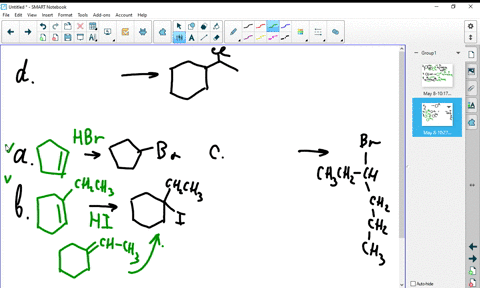 what-alkenes-would-you-start-with-to-prepare-the-following-products