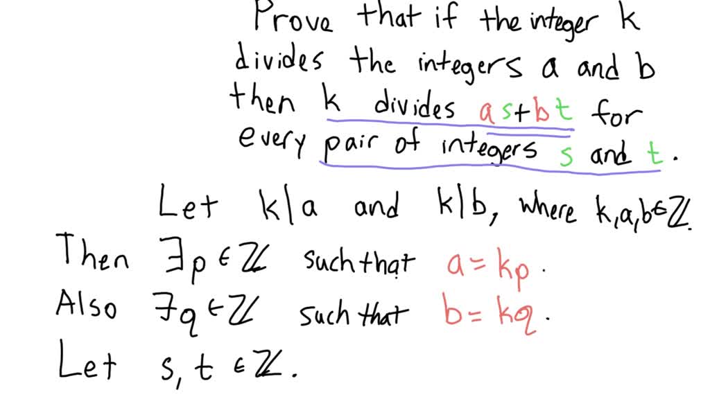 SOLVED:Let A And B Denote Two Integers. A Number K Is A Common Multiple ...