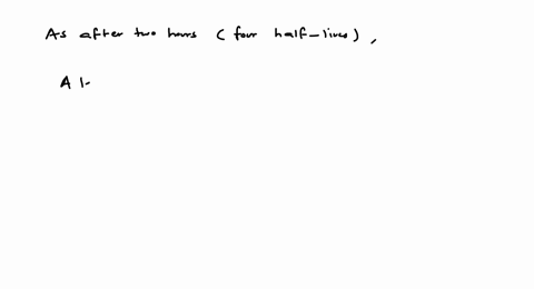 a-radioactive-element-a-decays-by-the-sequence-and-with-half-lives-given-below-mathrma-fracalpha30-2
