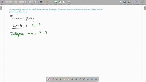list-the-a-whole-numbers-b-integers-c-rational-numbers-d-irrational-numbers-e-real-numbers-for-each-