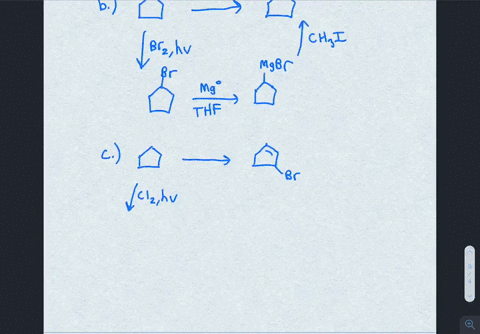 how-would-you-prepare-the-following-compounds-starting-with-cyclopentene-and-any-other-reagents-need