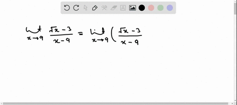 find-the-indicated-limit-lim-_x-rightarrow-9-fracsqrtx-3x-9