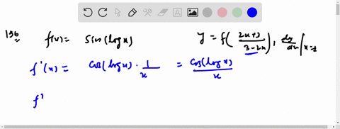 if-fxsin-log-x-and-yfleftfrac2-x33-2-xright-then-fracd-yd-x-at-x1-is-equal-to-a-cos-log-5-b-sin-log-
