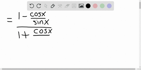 verify-that-the-following-equations-are-identities-frac1-cot-x1cot-xfracsin-x-cos-xsin-xcos-x
