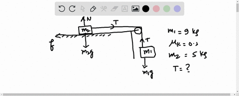 a-900-kg-hanging-object-is-connected-by-a-light-inextensible-cord-over-a-light-frictionless-pulley-t