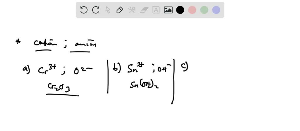 SOLVED:Write the chemical formula for (a) chromium(III) oxide (b) tin