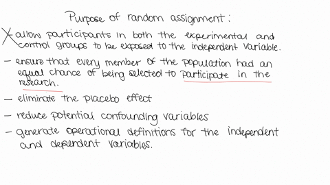 ⏩SOLVED:The purpose of random is to produce a set of groups that ...