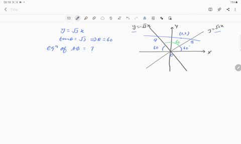 a-straight-line-through-the-point-22-intersects-the-lines-sqrt3-xy0-and-sqrt3-x-y0-at-the-points-a-a