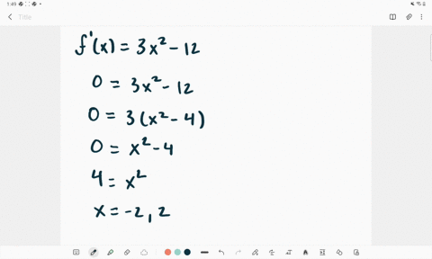 find-the-intervals-of-increase-and-decrease-of-the-functions-fxx3-12-x1-2